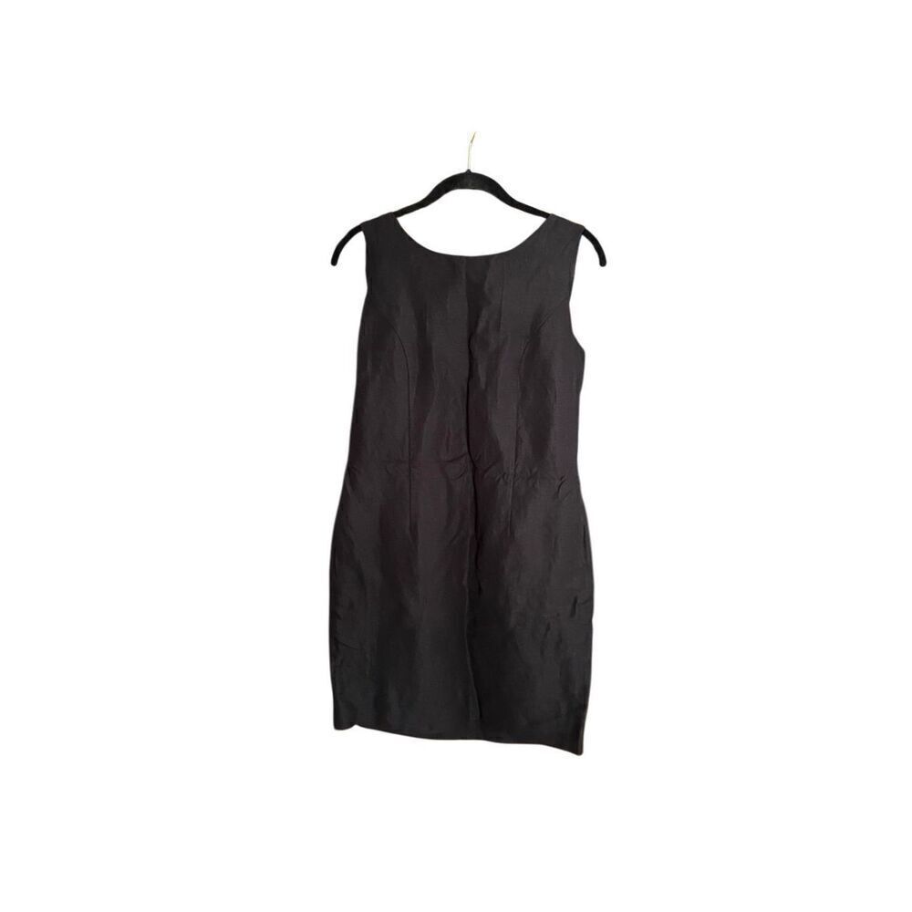 Lands end, vintage, women’s sleeveless black linen blend dress size 10
